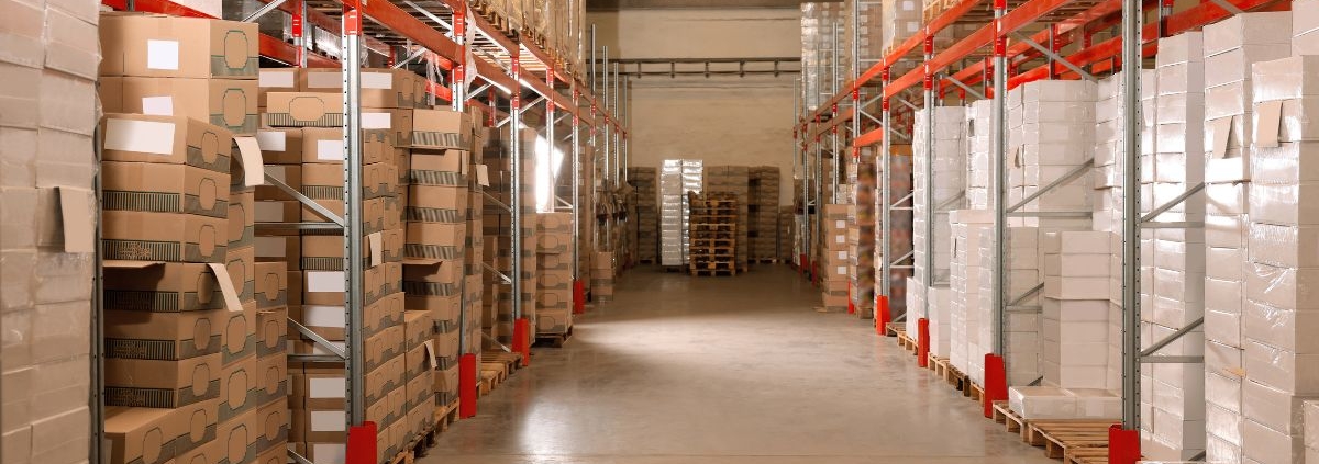 wholesale facility stacked with pallets and boxes - Olive Oil Pour Spouts wholesale olive oil pour spouts