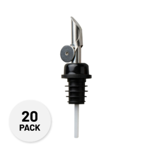 SELF-CLOSING POUR SPOUT - BLACK COLLAR 20PK