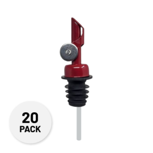 SELF-CLOSING POUR SPOUT - BURGUNDY 20PK